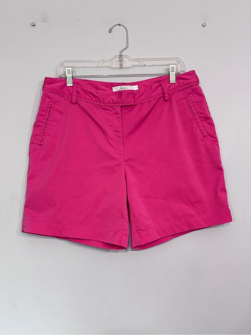 Lady Hagan Pink Sateen Athletic Performance Golf Shorts Women's Size 12 Casual